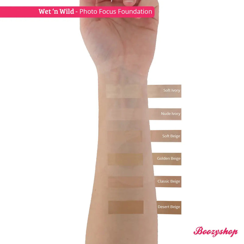 Wet n Wild Photo Focus Foundation Soft Ivory, vloeibare foundation met matte finish, foto 2 van 3