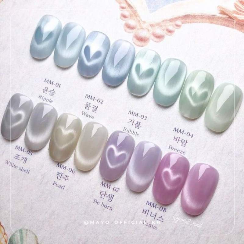 Yogo Mayo Magnetic Gel Polish White Shell