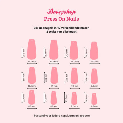 Boozyshop Press On French Nails Panther