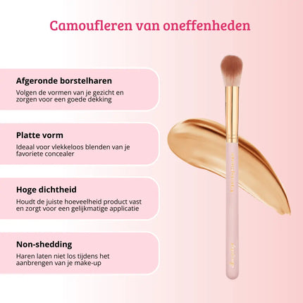 Boozyshop Soft Pink & Gold Brightening Concealer Brush
