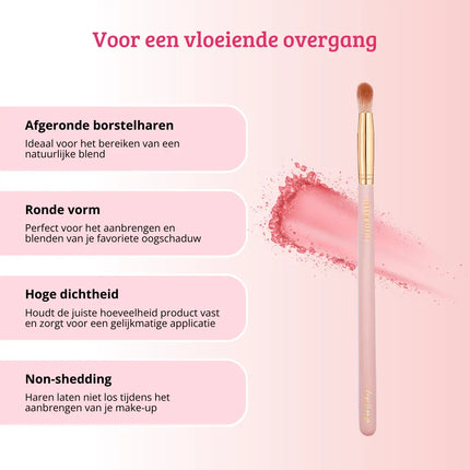 Boozyshop Soft Pink & Gold Crease Blender Brush