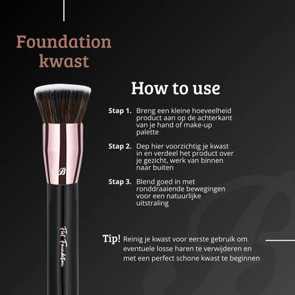 Boozyshop UP17 Flat Foundation Brush