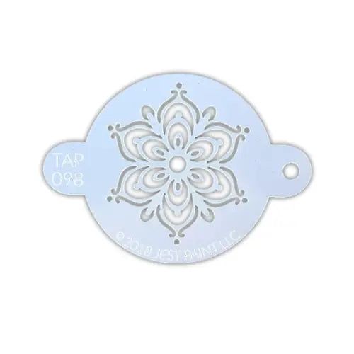 Fusion Body Art Face Painting Stencil Full Henna Fancy Flower