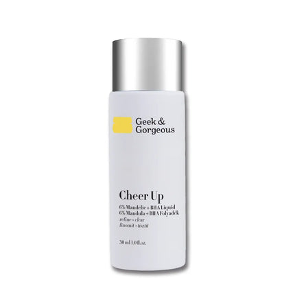 Geek & Gorgeous Cheer Up 6% Mandelic + BHA Liquid Exfoliant 30 ml.