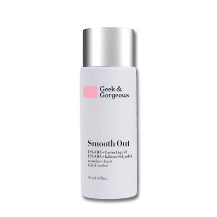 Geek & Gorgeous Smooth Out 12% AHA + Cactus Liquid Exfoliant 30 ml.