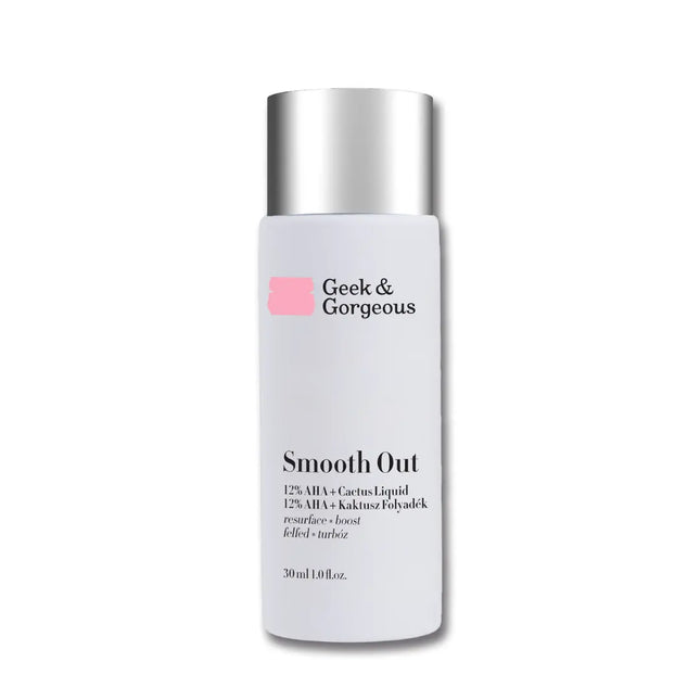 Geek & Gorgeous Smooth Out 12% AHA + Cactus Liquid Exfoliant 30 ml.
