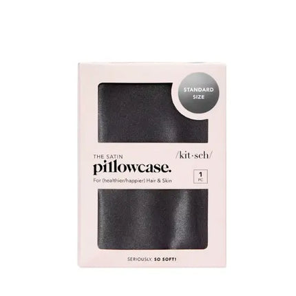 Kitsch Satin Pillowcase Charcoal