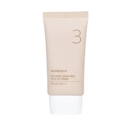 Numbuzin No.3 Porcelain Base-skip Tone Up Beige SPF50+