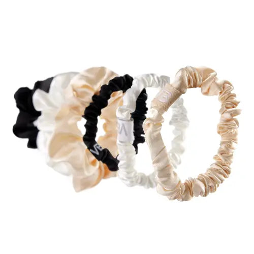 Veganboost Big and Small Satin Scrunchies Set